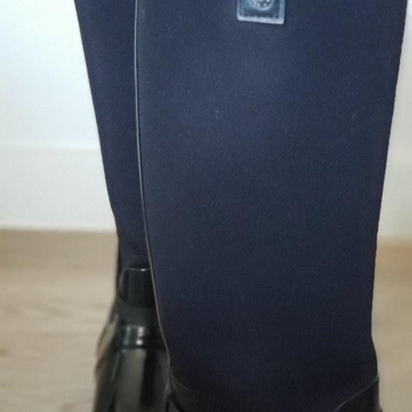 Michael Kors Shoes Mk Equestrian Style Black Rubber Rain Boots Size